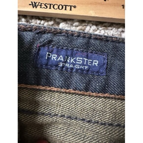 SYN Jeans Mens Blue Prankster Straight Pockets Size 40W X 34L Cotton Button Fly - Picture 15 of 16